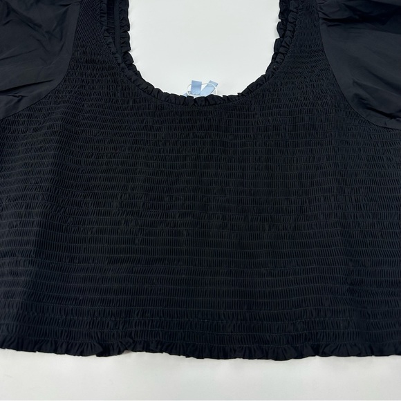 Hill House The Aiko Nap Top Black Smocked XXL New with Tags - Picture 10 of 14